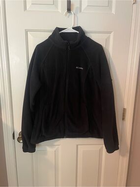 Columbia Black Full-Zip Microfleece Jacket